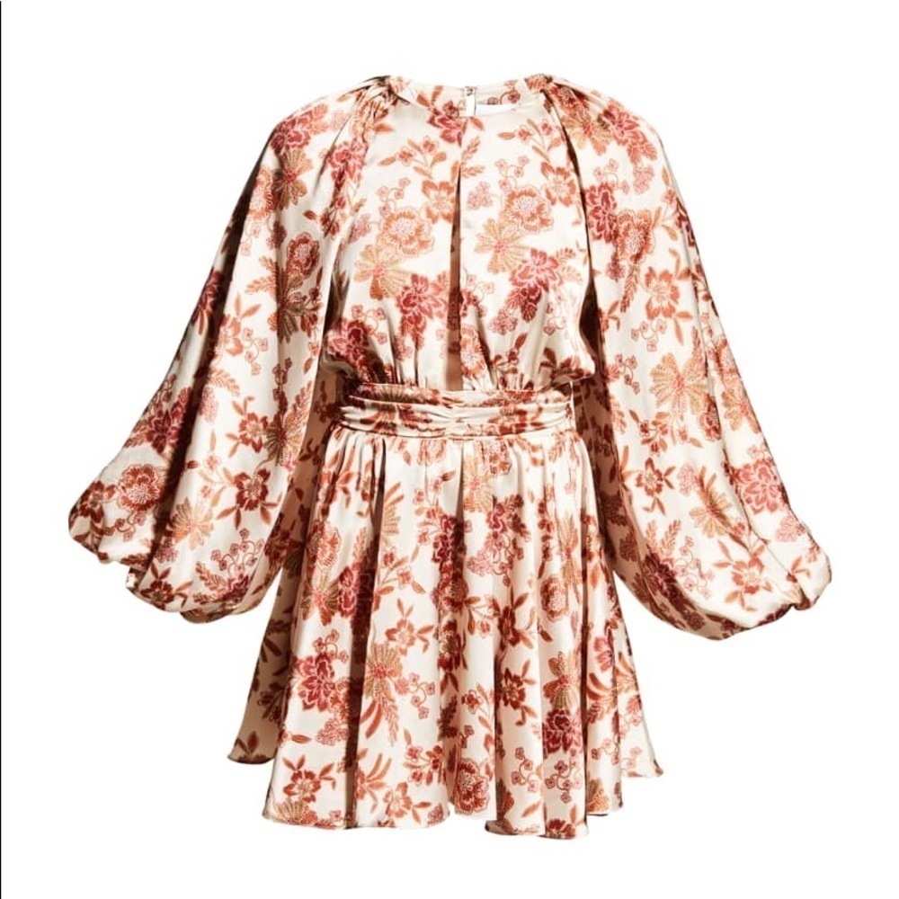 NWT Misa Los Angeles Kara dress in falling floral satin